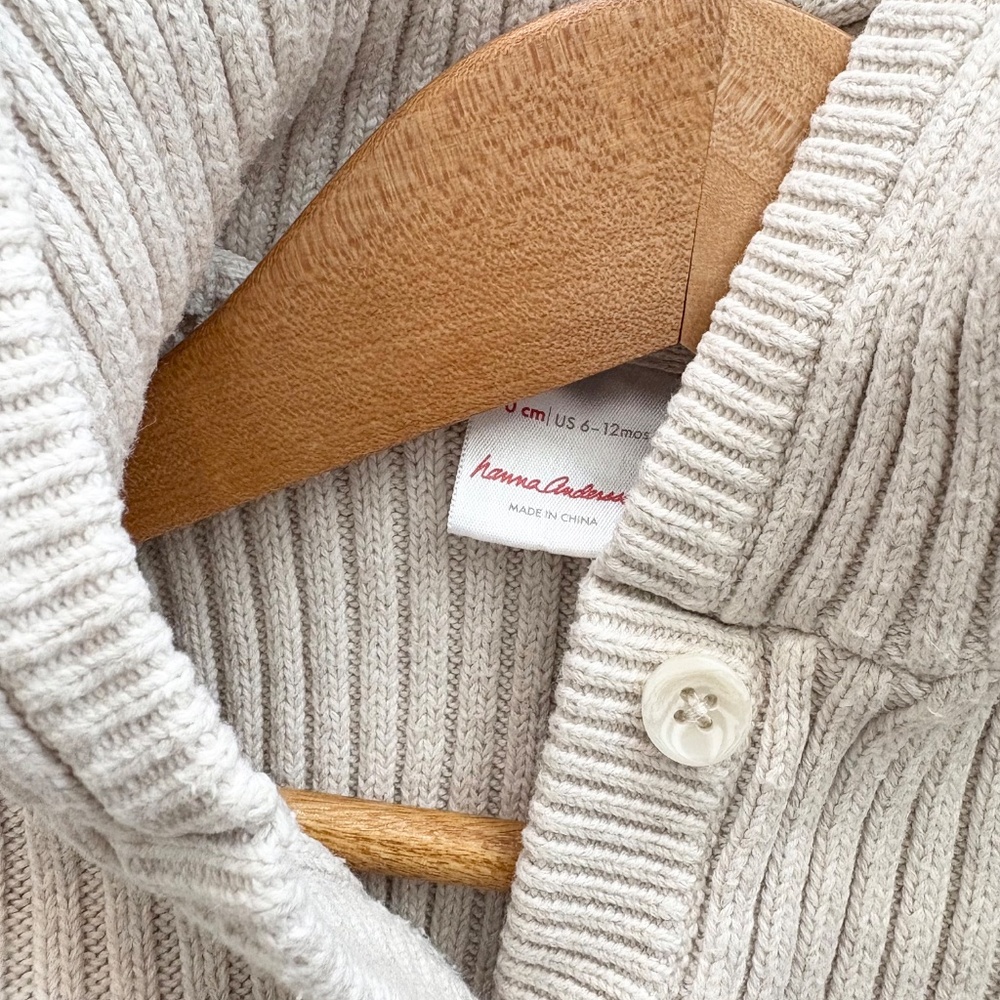 Hanna Anderson knit bear onesie - Picture 4 of 4